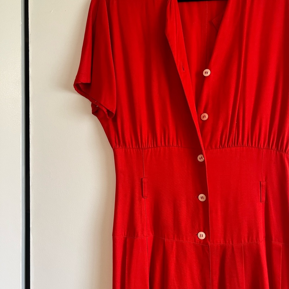 VTG red maxi dress